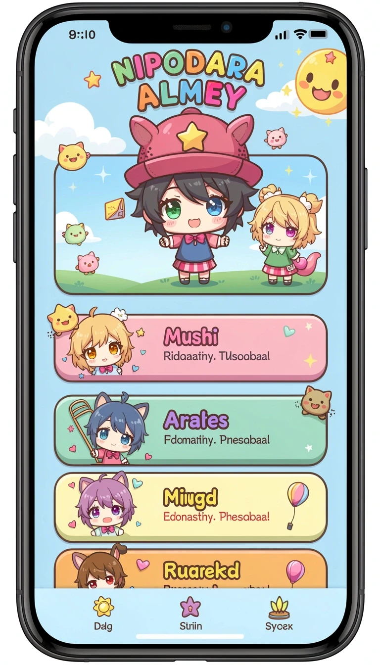 Tampilan antarmuka zora4d di Android